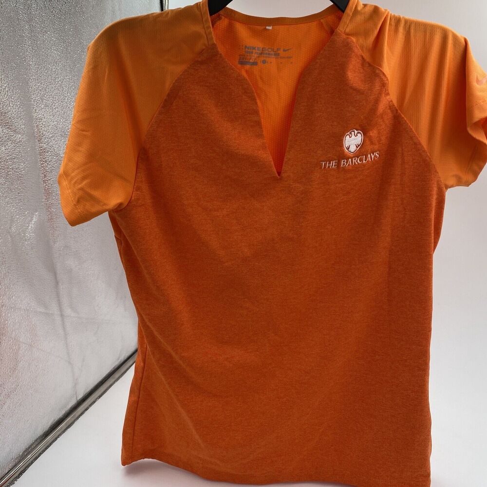 Nike Dri-Fit Tour Performance Tech The Barclays Golf Polo Women's M